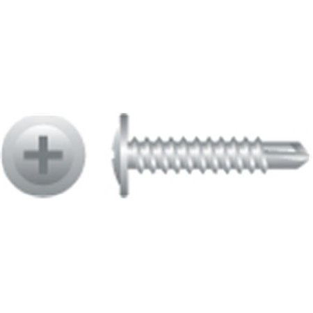 STRONG-POINT Self-Drilling Screw, #8-18 x 1/2 in, Zinc Plated Steel Truss Head Phillips Drive M82Z